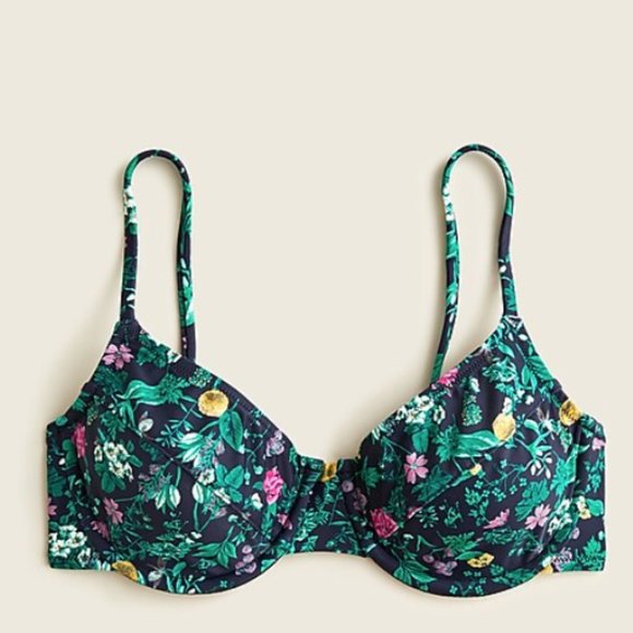 J Crew Floral Underwire Bikini top - Picture 1 of 5
